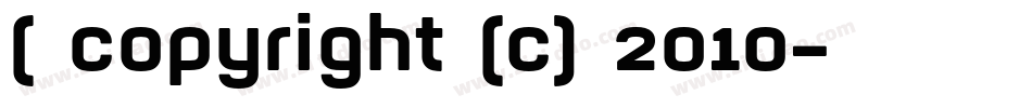 ( Copyright (c) 2010字体转换